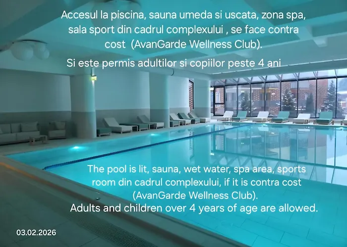 Apartament Erika Premium Sinaia cu acces zona spa contra cost